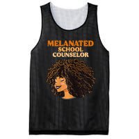 Melanated School Counselor Black Educators History Month Mesh Reversible Basketball Jersey Tank