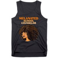 Melanated School Counselor Black Educators History Month Tank Top