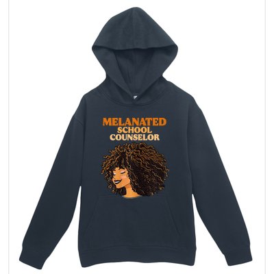 Melanated School Counselor Black Educators History Month Urban Pullover Hoodie