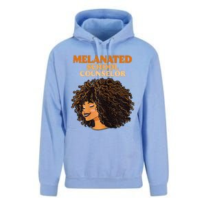 Melanated School Counselor Black Educators History Month Unisex Surf Hoodie