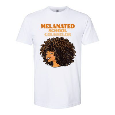 Melanated School Counselor Black Educators History Month Softstyle CVC T-Shirt