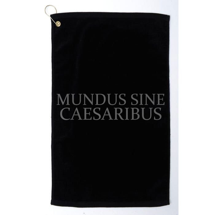 Mundus Sine Caesaribus Tee Mundus Sine Caesaribus Golf Towel