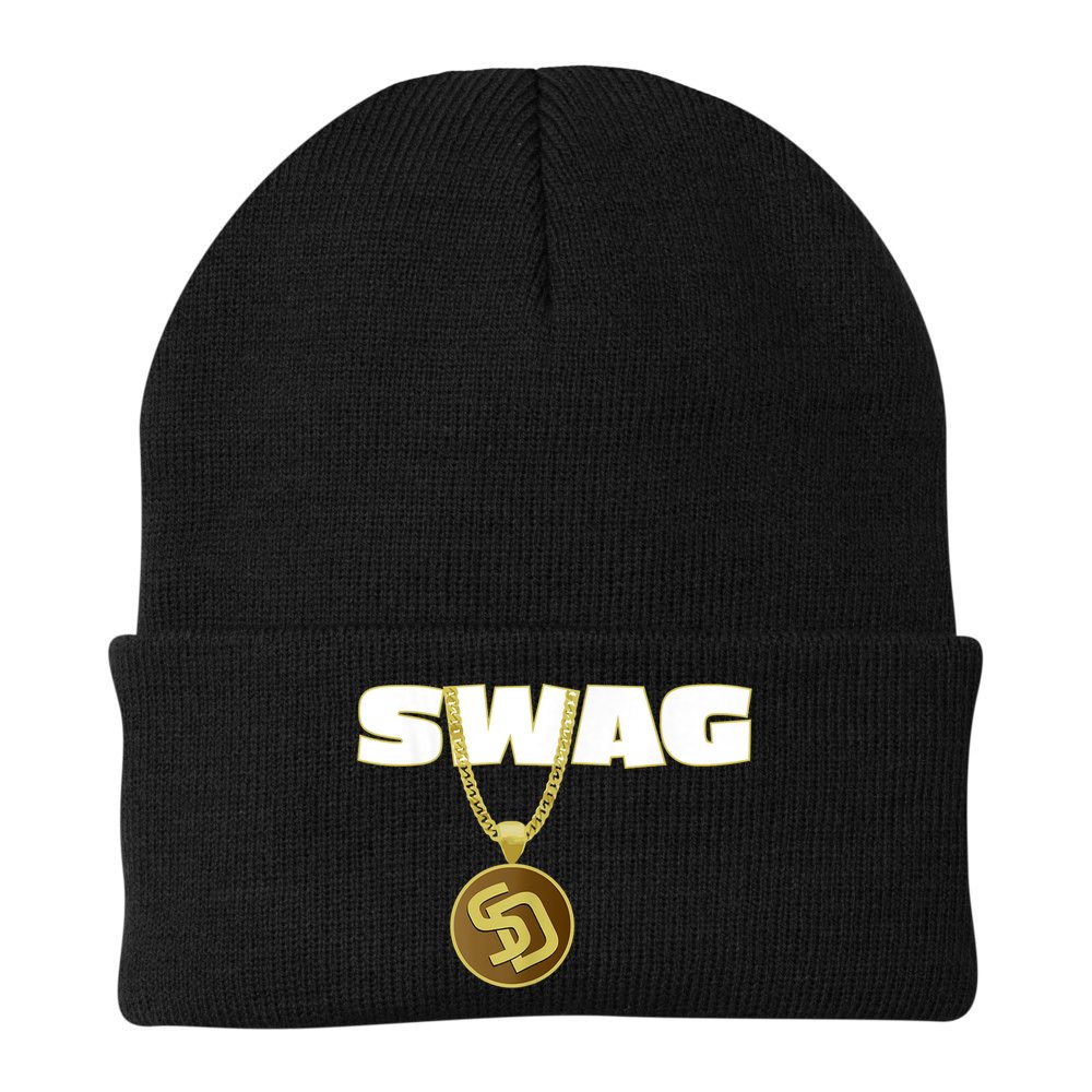 Mens Swags Chain San Diego SD Baseball Home Run Kids Boys Beanie