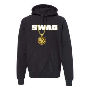 Mens Swags Chain San Diego SD Baseball Home Run Kids Boys Premium Hoodie