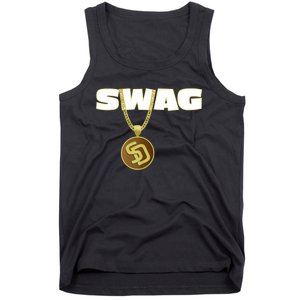 Mens Swags Chain San Diego SD Baseball Home Run Kids Boys Tank Top