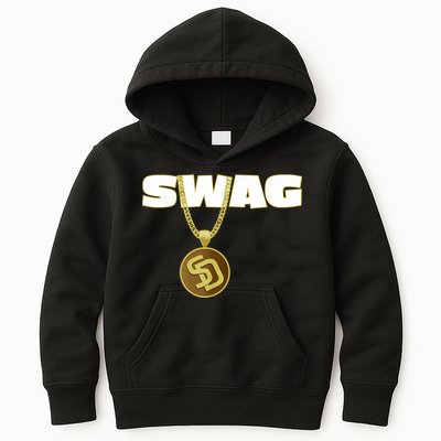 Mens Swags Chain San Diego SD Baseball Home Run Kids Boys Kids Hoodie