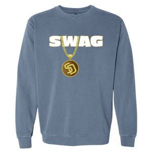 Mens Swags Chain San Diego SD Baseball Home Run Kids Boys Garment-Dyed Sweatshirt