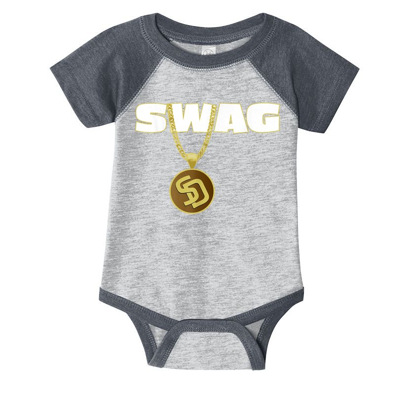 Mens Swags Chain San Diego SD Baseball Home Run Kids Boys Infant Baby Jersey Bodysuit