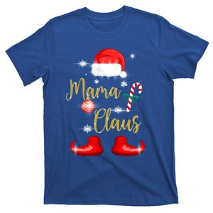 Mama Santa Claus Funny Matching Family Christmas Pjs For Mom Gift T-Shirt