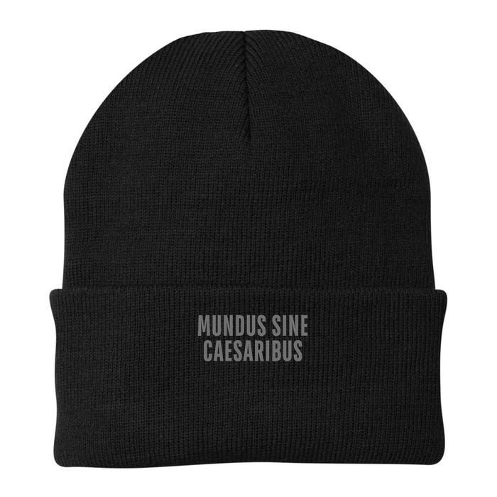 Mundus Sine Caesaribus Graber Message Open Network Knit Cap Winter Beanie