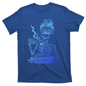 Momster Skeleton Coffee Funny Halloween Mom Mama Gift T-Shirt