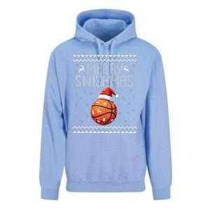 Merry Swishmas Christmas Basketball Ugly Sweater Gift Unisex Surf Hoodie