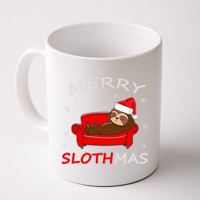 Merry Slothmas Christmas Pajama Funny Lazy Sloth Christmas Gift Coffee Mug