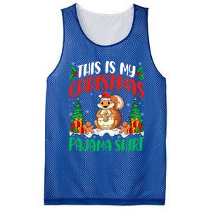 My Squirrel Christmas Pajama Gift Squirrel Lover Xmas Gift Mesh Reversible Basketball Jersey Tank