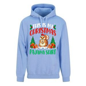 My Squirrel Christmas Pajama Gift Squirrel Lover Xmas Gift Unisex Surf Hoodie