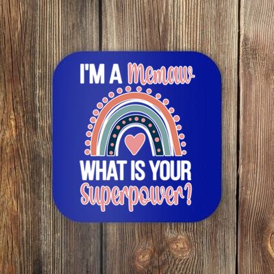 Memaw Superpower Cute Memaw Grandmother Appreciation Gift Coaster