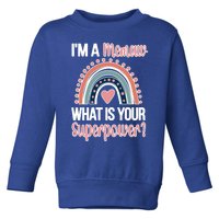 Memaw Superpower Cute Memaw Grandmother Appreciation Gift Toddler Sweatshirt