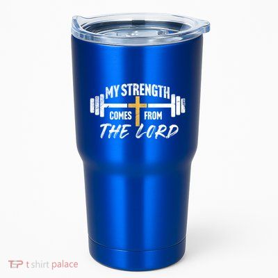My Strength Christian Bible Verse Gym Workout Gift Tumbler