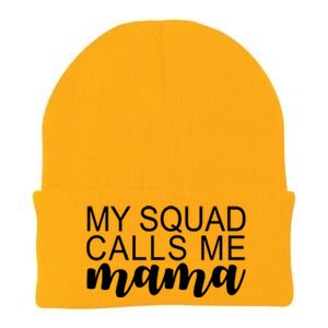 My Squad Calls Me Mama Cute Gift Knit Cap Winter Beanie