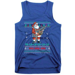 Machine Santa Claus Gun Lover Ugly Christmas Gift Tank Top