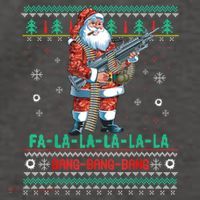 Machine Santa Claus Gun Lover Ugly Christmas Gift Vector Backpack