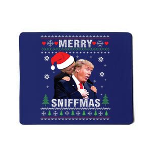 Merry Sniffmas Christmas Anti Biden Ugly Christmas Sweater Mousepad