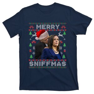 Merry Sniffmas Christmas Anti Biden Ugly Christmas T-Shirt