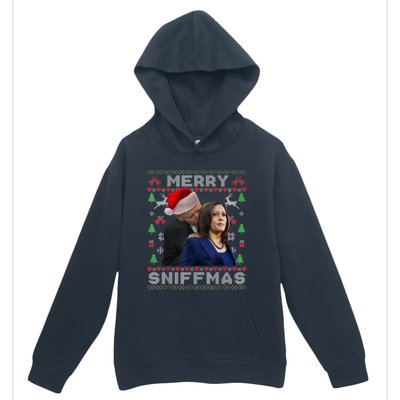 Merry Sniffmas Christmas Anti Biden Ugly Christmas Urban Pullover Hoodie