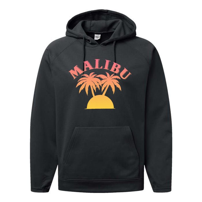 Malibu Sunset California Performance Fleece Hoodie