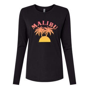 Malibu Sunset California Womens Cotton Relaxed Long Sleeve T-Shirt