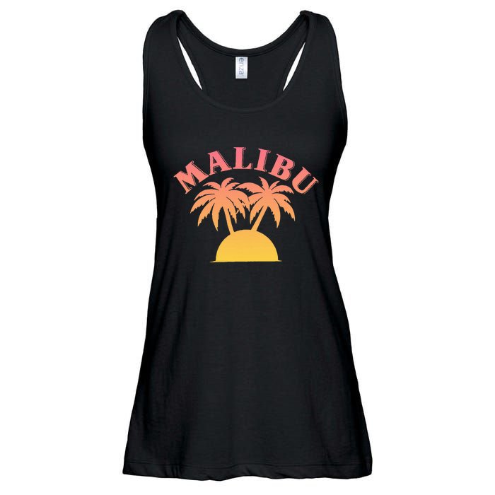 Malibu Sunset California Ladies Essential Flowy Tank