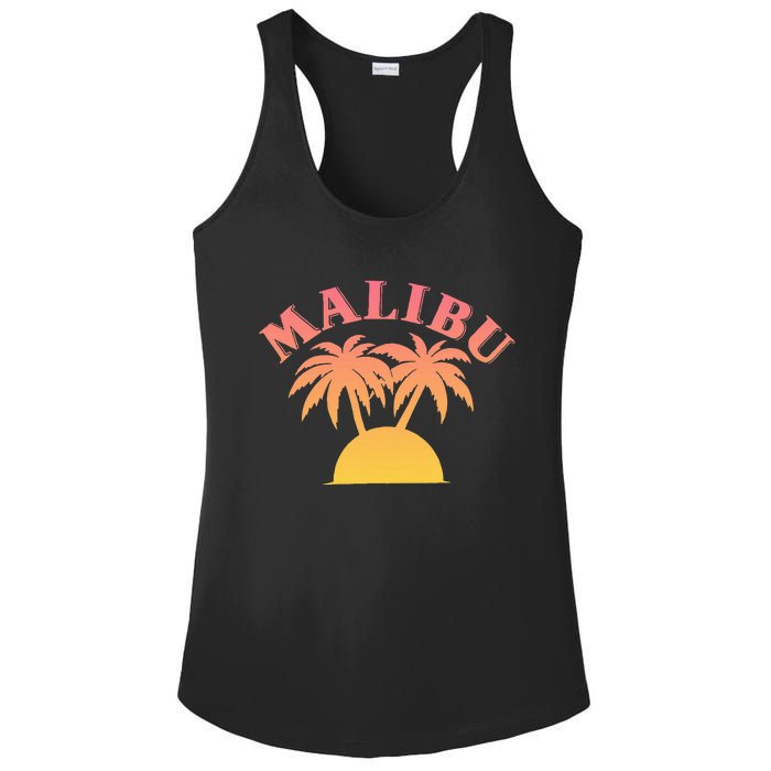 Malibu Sunset California Ladies PosiCharge Competitor Racerback Tank