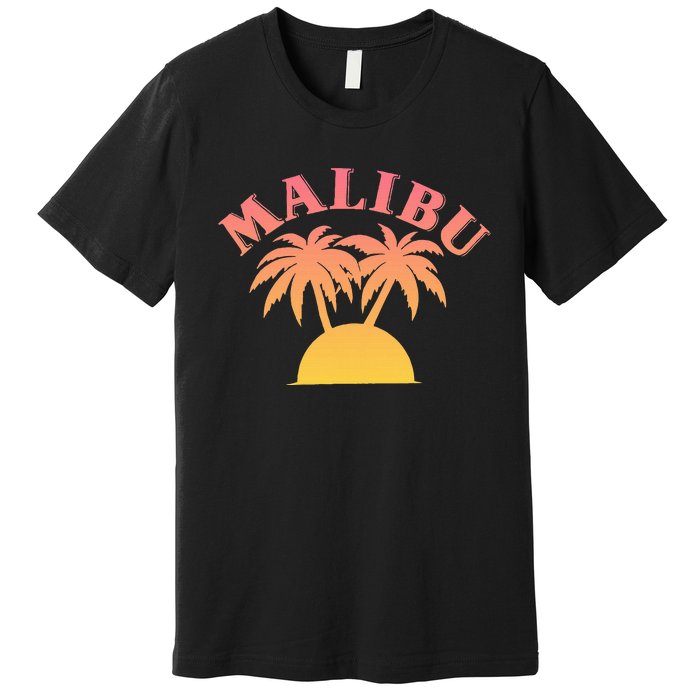 Malibu Sunset California Premium T-Shirt