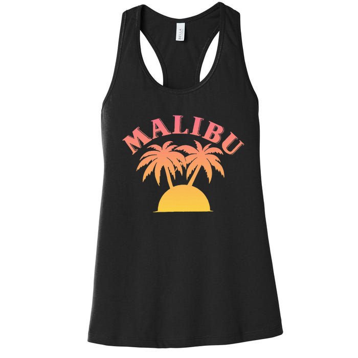 Malibu Sunset California Women's Racerback Tank