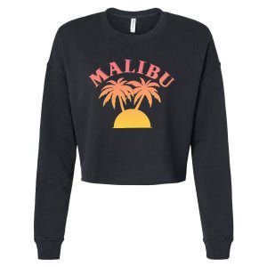 Malibu Sunset California Cropped Pullover Crew