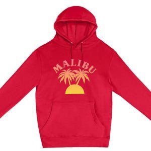 Malibu Sunset California Premium Pullover Hoodie