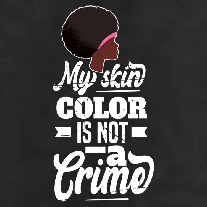 My Skin Color Is Not A Crime Motif For African Americans Meaningful Gift Golf Towel