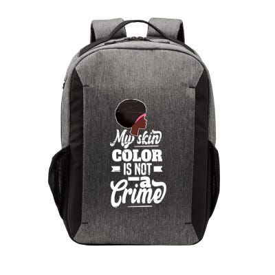 My Skin Color Is Not A Crime Motif For African Americans Meaningful Gift Vector Backpack