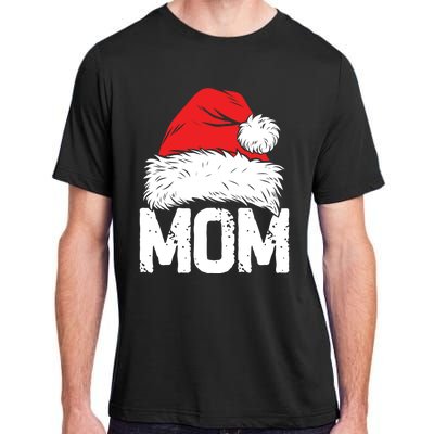 Mom Santa Christmas Family Matching Pajamas Mama Xmas Funny Gift Meaningful Gift Adult ChromaSoft Performance T-Shirt