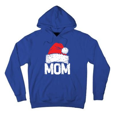 Mom Santa Christmas Family Matching Pajamas Mama Xmas Funny Gift Meaningful Gift Tall Hoodie