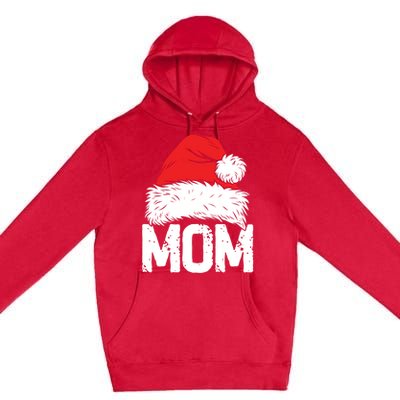 Mom Santa Christmas Family Matching Pajamas Mama Xmas Funny Gift Meaningful Gift Premium Pullover Hoodie