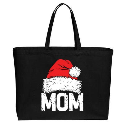 Mom Santa Christmas Family Matching Pajamas Mama Xmas Funny Gift Meaningful Gift Cotton Canvas Jumbo Tote