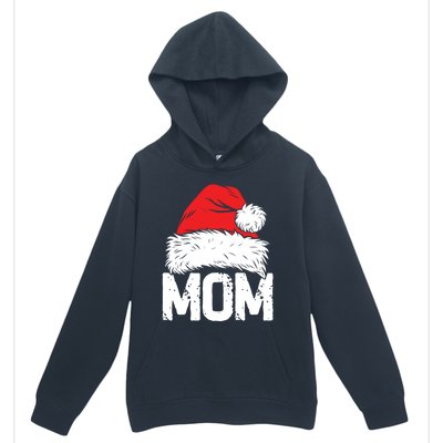 Mom Santa Christmas Family Matching Pajamas Mama Xmas Funny Gift Meaningful Gift Urban Pullover Hoodie