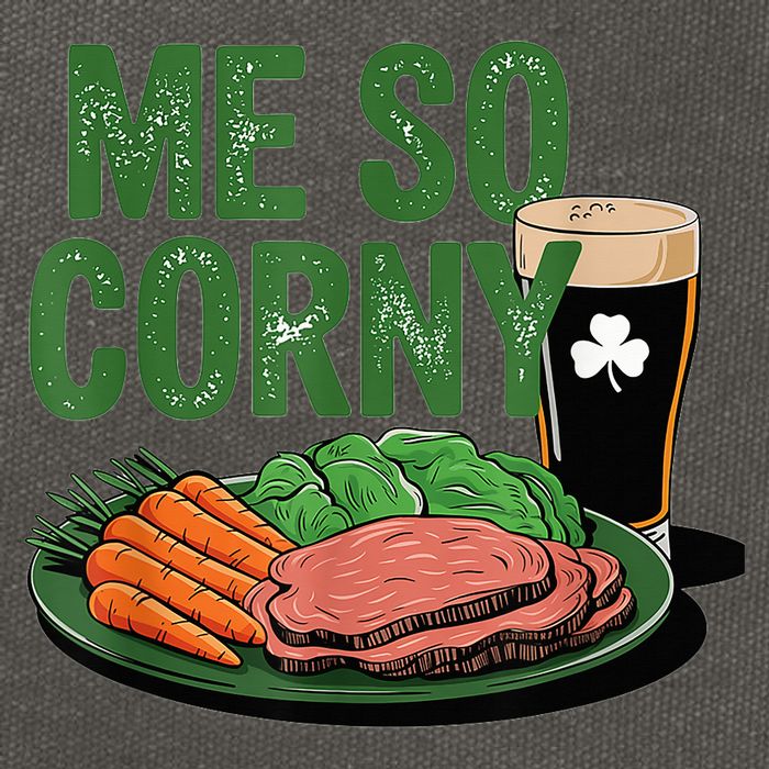 Me So Corny Happy Patricks Day Irish Beer Cotton Canvas Backpack