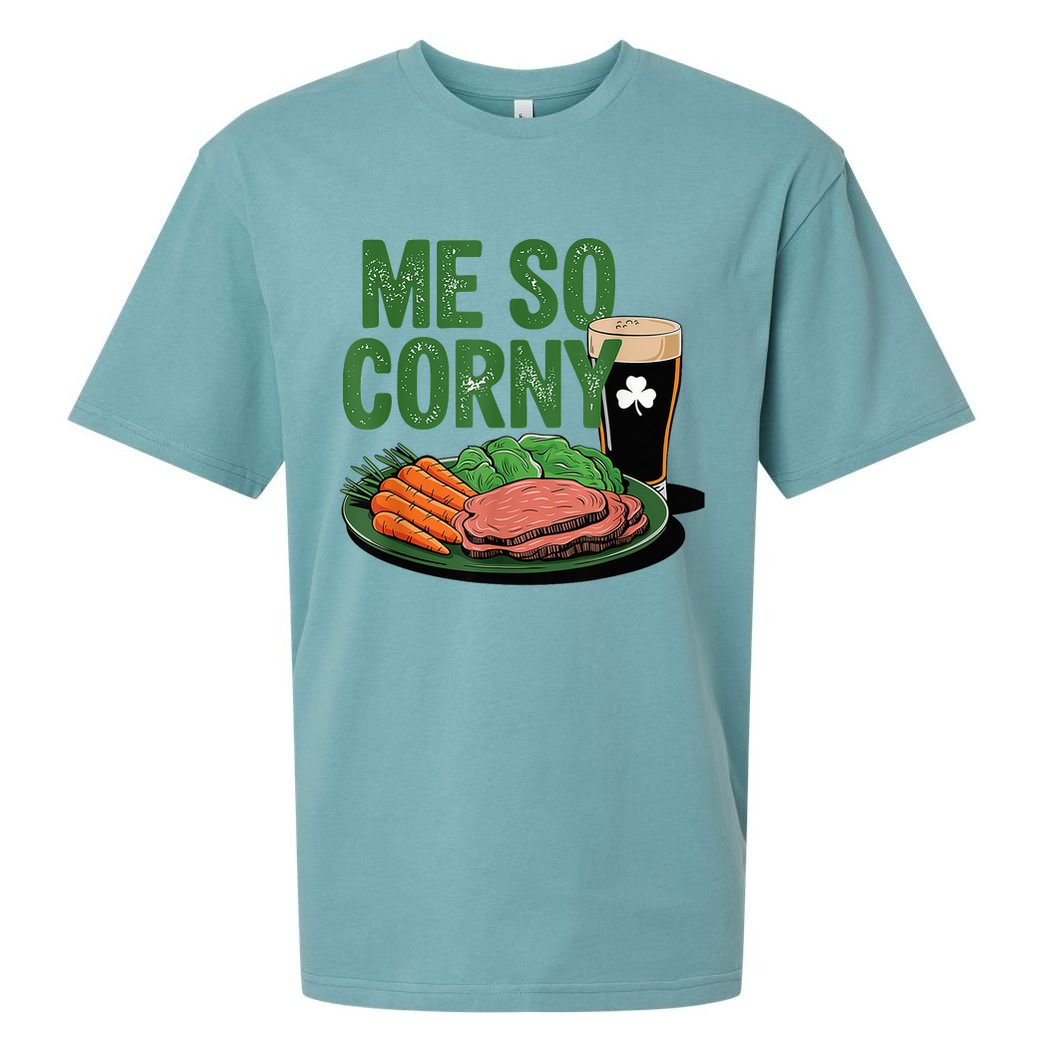 Me So Corny Happy Patricks Day Irish Beer Sueded Cloud Jersey T-Shirt