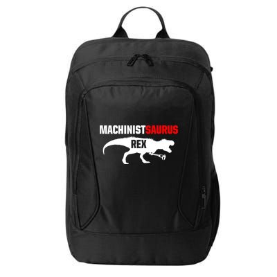 Machinist SaurusRex CNC Machine Operator Machining City Backpack