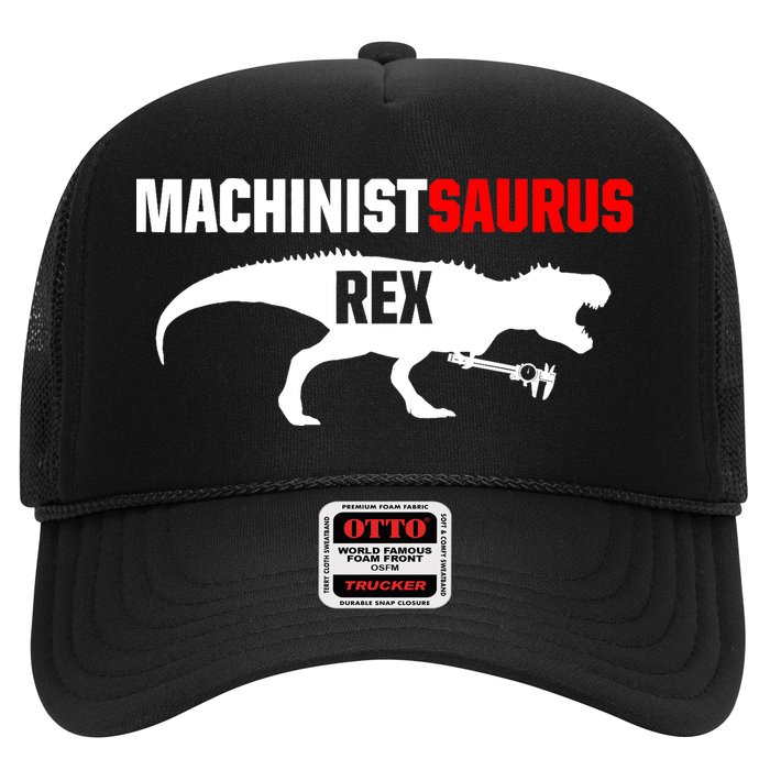 Machinist SaurusRex CNC Machine Operator Machining Trucker Hat