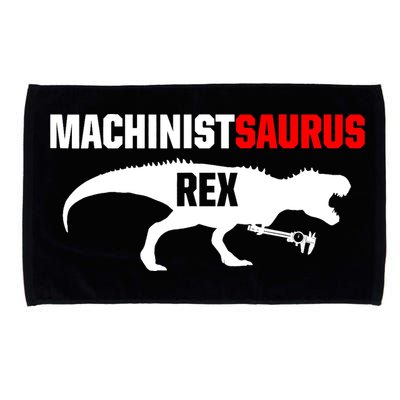 Machinist SaurusRex CNC Machine Operator Machining Microfiber Hand Towel
