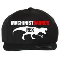Machinist SaurusRex CNC Machine Operator Machining Wool Snapback Cap