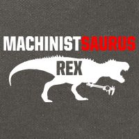 Machinist SaurusRex CNC Machine Operator Machining Cotton Canvas Backpack